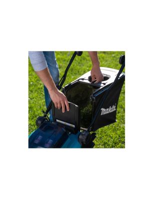 Газонокосилка аккумуляторная Makita DLM382PM2 LXT 36В/2х18В, ширина 38 см, травосборник 40л, 2 в 1, 2x4 Ач; без ЗУ