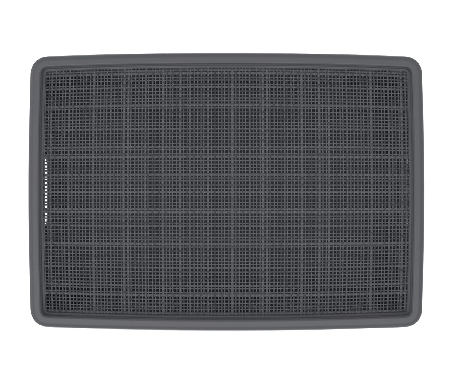 Плетёная корзина для хранения с крышкой «Лён» 35 л (568х400х203 мм) графит