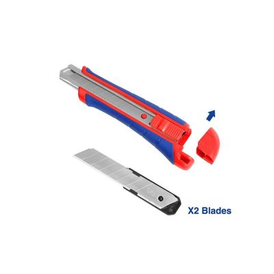 Нож  с автофиксацией 18 мм +3 лезвия WORKPRO