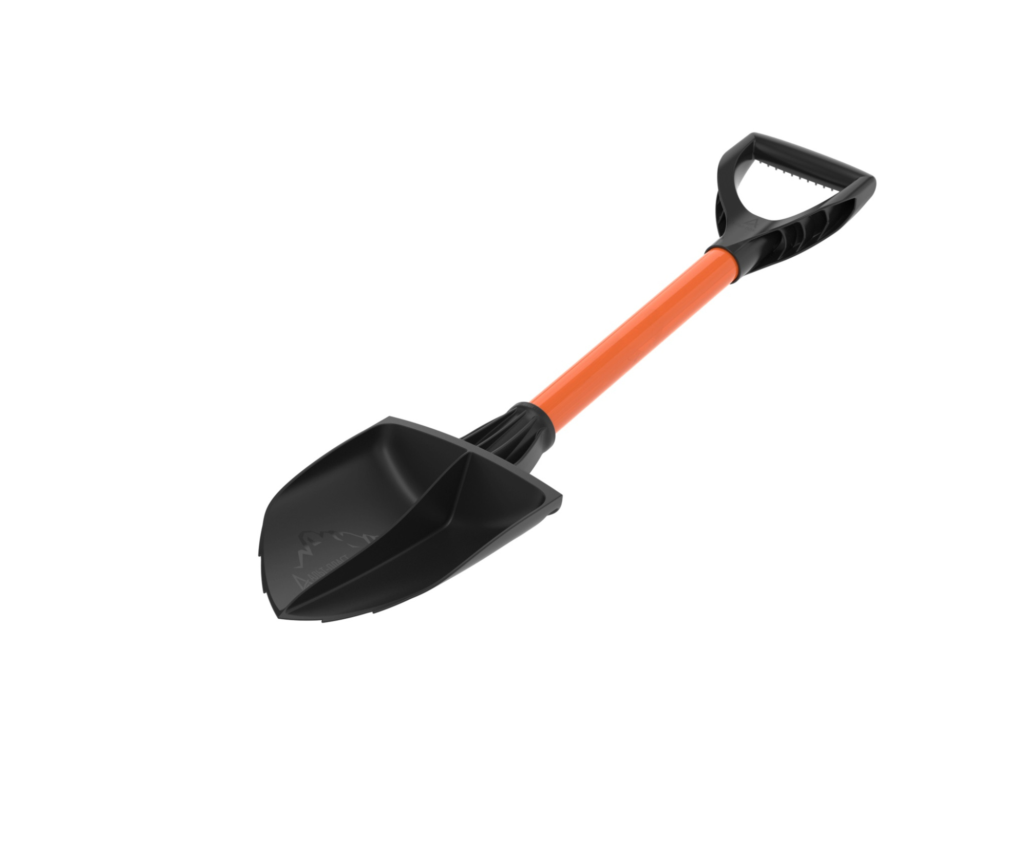 Лопата туристическая универсальная с черенком и пластмассовой ручкой 80см