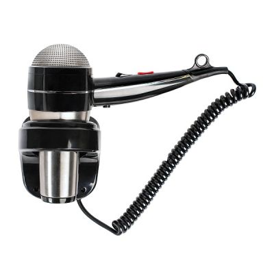 Фен HOTELline настенный с антивандальной защитой черный/матовый, 02058.S