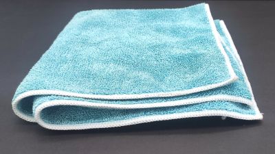 Протирочный двусторонний материал из микрофибры DTP-600 (42х42см) синий