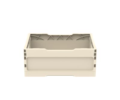 Ящик складной с кнопками-фиксаторами слоновая кость АП 484, комплект 14 штук