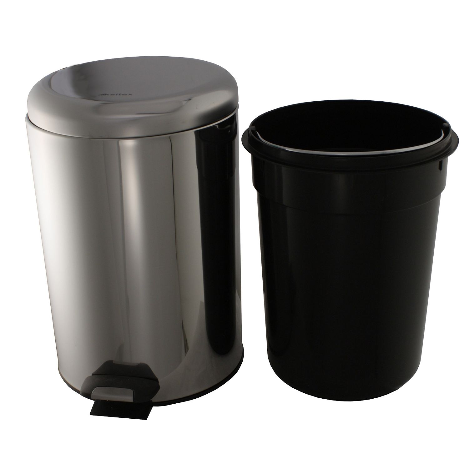 Урна с механизмом поднятия крышки Ksitex BGR-12S (блестящая)