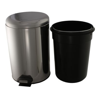 Урна с механизмом поднятия крышки Ksitex BGR-12S (блестящая)