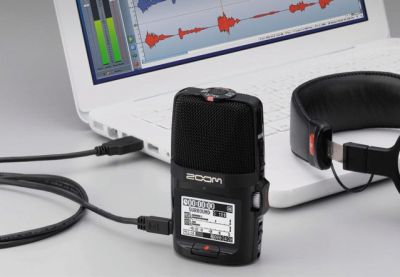Ручной рекордер со стерео микрофоном Zoom H2n