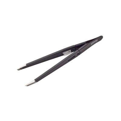 Пинцет профессиональный черный L 94 мм / 16 г Green Bell Япония