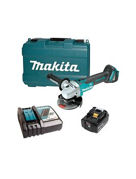 Угловая шлифмашина аккумуляторная Makita DGA504RT LXT 18В, 125 мм, 8500 об/мин