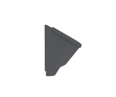 Фитомодуль с системой прикорневого полива 2л х3 (настенное кашпо) (59х25х27 см) (графит), комплект 9 шт