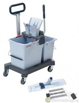 УльтраСпид Про Vileda: двухведерный стартовый набор 25л и 8л на платформе с транспортировочной ручкой 149161