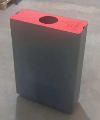 Урна для раздельного сбора мусора "Астра" красная