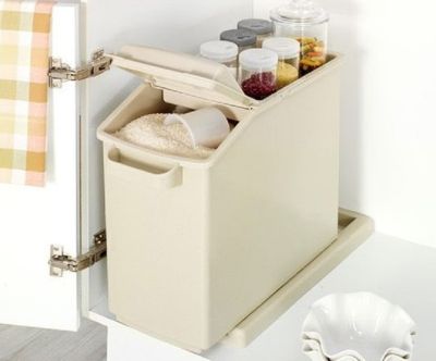 Короб для хранения круп (25 кг) Swing Lever