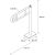 Поручень для инвалидов откидной с держателем т/б MERIDA TPC06 напольный полированный