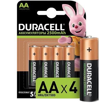 Аккумулятор Duracell HR6-4BL 1.2V, 2500mAh NiMh, размер "AA"