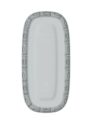 Плетёная корзина для белья сборная «Лён» 45 л (43х20х60 см) серый