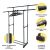 Телескопическая двойная напольная вешалка для одежды W-05 Телескопическая двойная напольная вешалка для одежды W-05