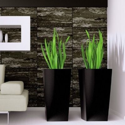 Кашпо для цветов Prosperplast Urbi Square 49+21л, антрацит