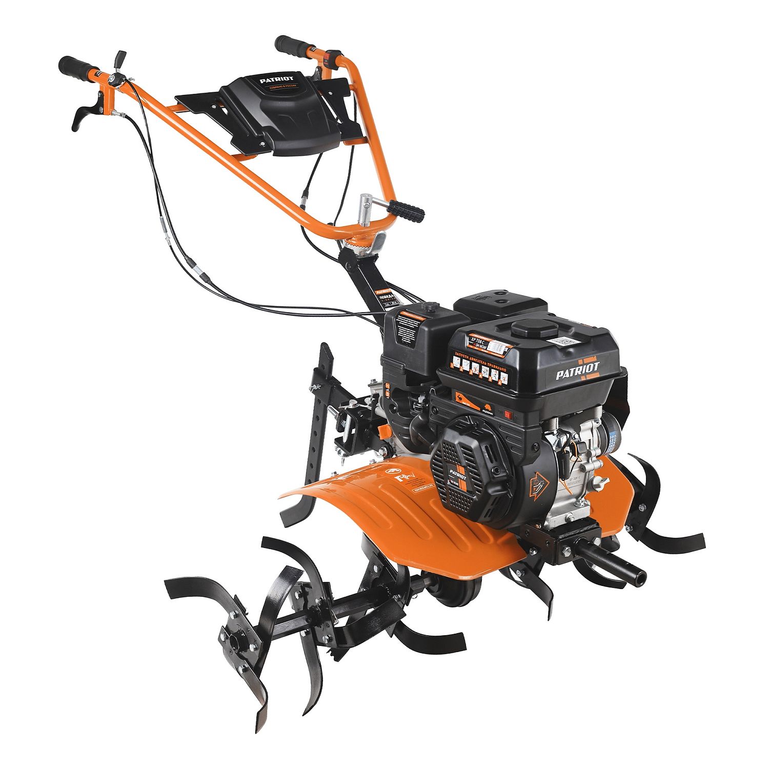Мотоблок бензиновый PATRIOT ПОБЕДА (колеса X-Drive 4, вперед, 2 назад) 