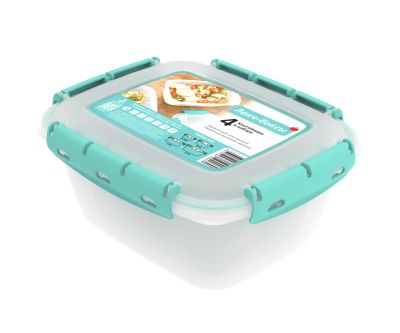 Набор контейнеров с уплотнителем №2 (0,38л; 0,8л; 1,5л; 2,5л) 4 шт