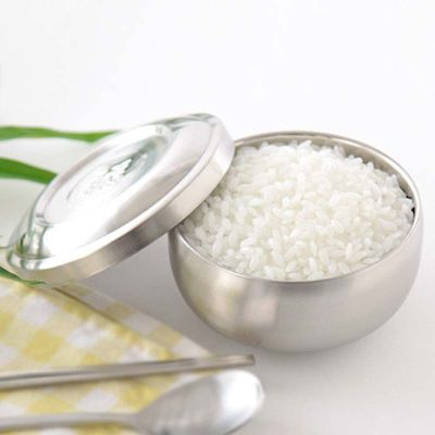 Традиционная чаша для подачи риса с крышкой Livingqueen GLOSSY матовая 300 мл