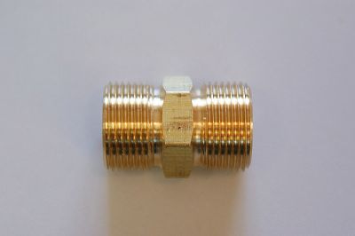 240024 Соединитель 2-х шлангов ВД М22х1.5М-М22х1.5М