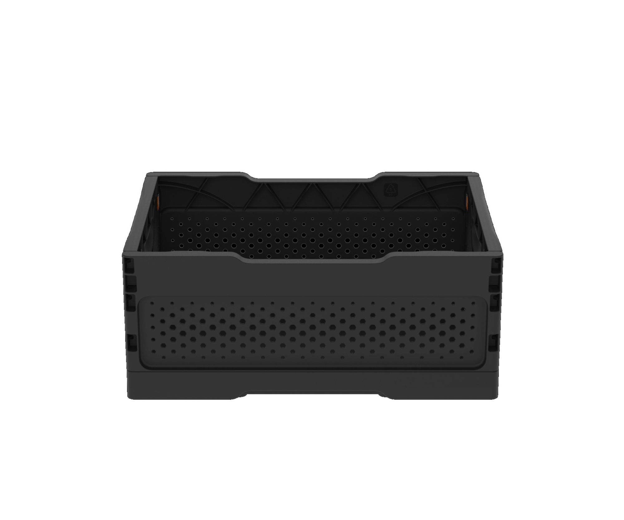 Ящик складной с перфорированными стенками и кнопками-фиксаторами АП 485, комплект 14 штук