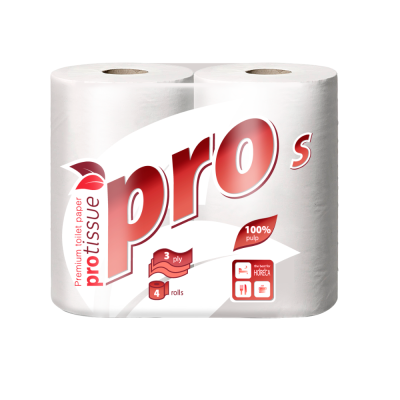 Туалетная бумага "PROTISSUE" 3 слоя, 18 м, целлюлоза