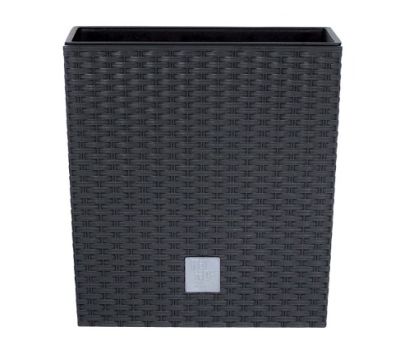 Кашпо для цветов Prosperplast Rato Low 15,8+11л,антрацит