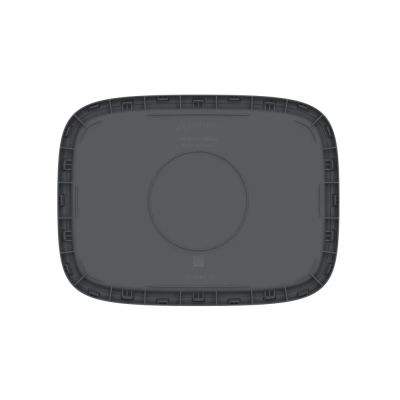 Плетёная корзина для белья сборная «Лён» 75 л (43х32.1х60 см) графит