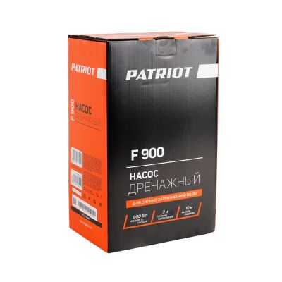 Насос дренажный PATRIOT F 900 для грязной воды, 900 Вт