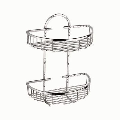 Полка 2х ярусная полукруглая 26х15см Ledeme L339-2