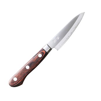 Нож овощной SunCraft SENZO CLAD 9 см коричневая рукоять