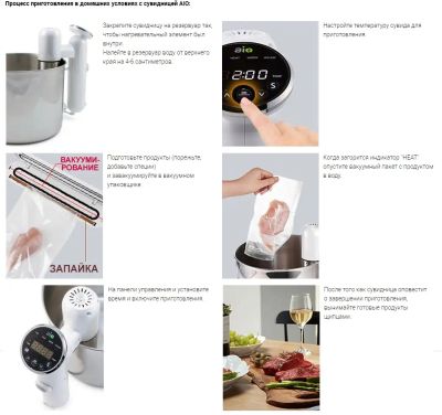 Сувидница с вакуумным упаковщиком для готовки по технологии Су-вид (Sous Vide) TW-2000