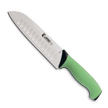 Нож кухонный Сантоку Jero TR 18 см зеленая рукоять