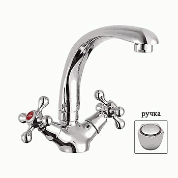 СМЕСИТЕЛЬ ДЛЯ КУХНИ LEDEME L4409 ЛИТОЙ ИЗЛИВ