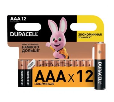 Элемент питания  Duracell LR03-12BL BASIC