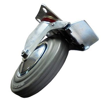 Промышленное поворотное колесо с площадочным креплением (с тормозом) 5001160DB