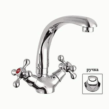 СМЕСИТЕЛЬ ДЛЯ КУХНИ LEDEME L4426 ЛИТОЙ ИЗЛИВ