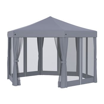 Тент садовый Helex полиэстер серый							