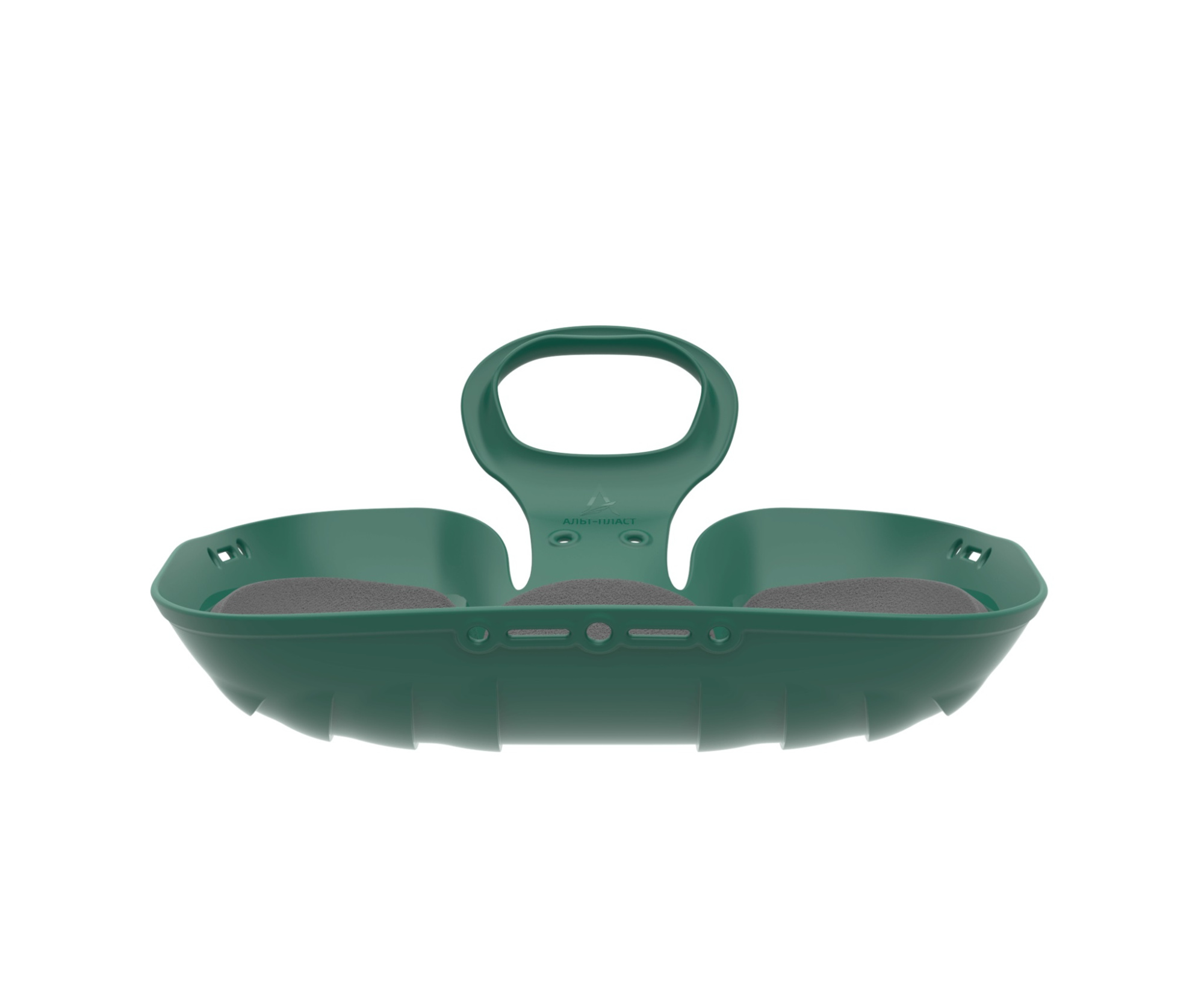 Санки ледянки "Вираж" с мягкой сидушкой 39х37х14 см