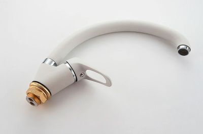 СМЕСИТЕЛЬ ДЛЯ КУХНИ LEDEME L5913H, ГРАНИТНЫЙ БЕЛЫЙ