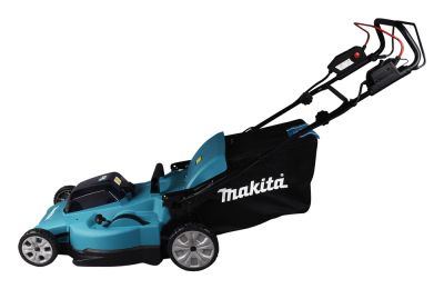 Газонокосилка аккумуляторная Makita DLM539Z LXT 2х18В, 860Вт, 53см, травосборник 70л, привод 2,5-5км/ч, 4в1, XPT, без акб и З/У