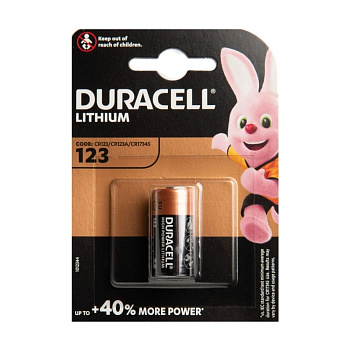 Элемент питания DURACELL CR123