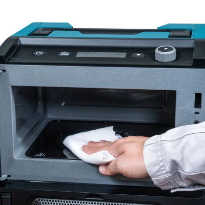 Микроволновая печь аккумуляторная MW001GZ XGT 40В, 500/350 Вт, 8л, USB, подсветка, без акб и ЗУ