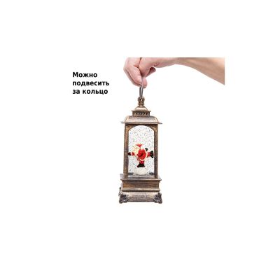 Новогодний фонарь Winter Glade Санта-Клаус на коньках