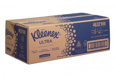 Бумажные полотенца в пачках Kimberly-Clark KLEENEX® Ultra Multifold, двухслойные 4632