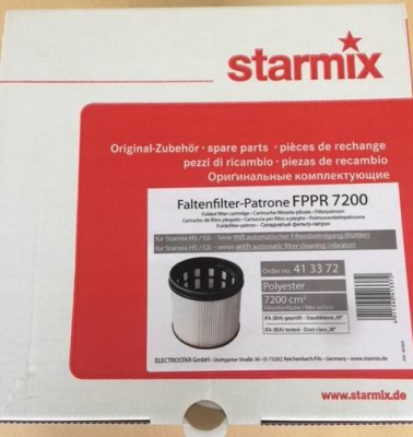 414171 Фильтр складчатый полиэстер Starmix FPPR 7200 (HEPA)