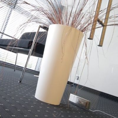 Кашпо для цветов Prosperplast Tubus Slim 27+15л, мокко