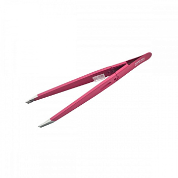 Пинцет профессиональный розовый L 94 мм / 16 г Green Bell Япония