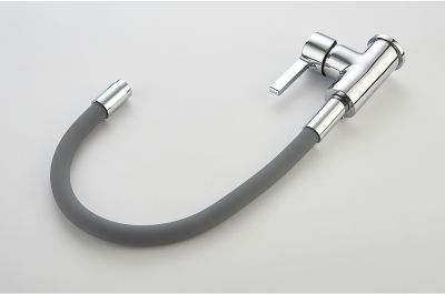 СМЕСИТЕЛЬ ДЛЯ КУХНИ LEDEME L4898-8, ГИБКИЙ ИЗЛИВ ФИОЛЕТОВЫЙ